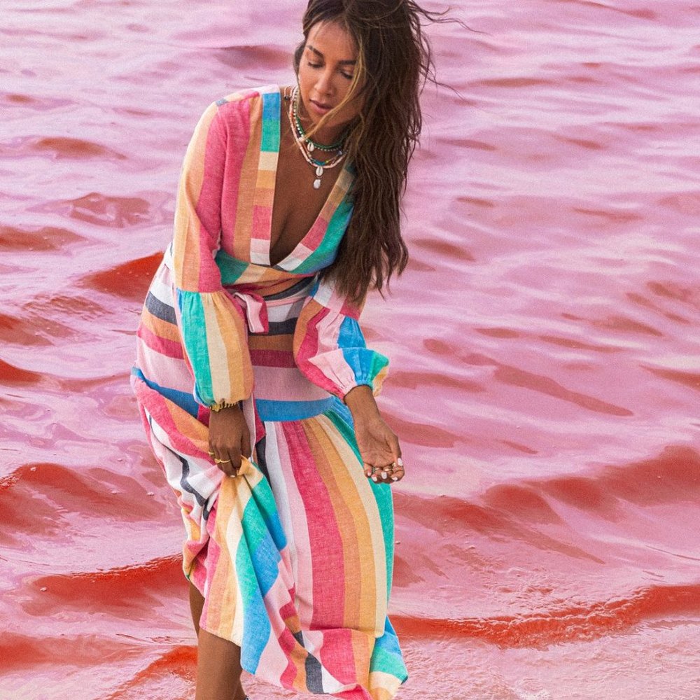 Billabong X Sincerely Jules mix it up Maxi Dress - Picture 5 of 16